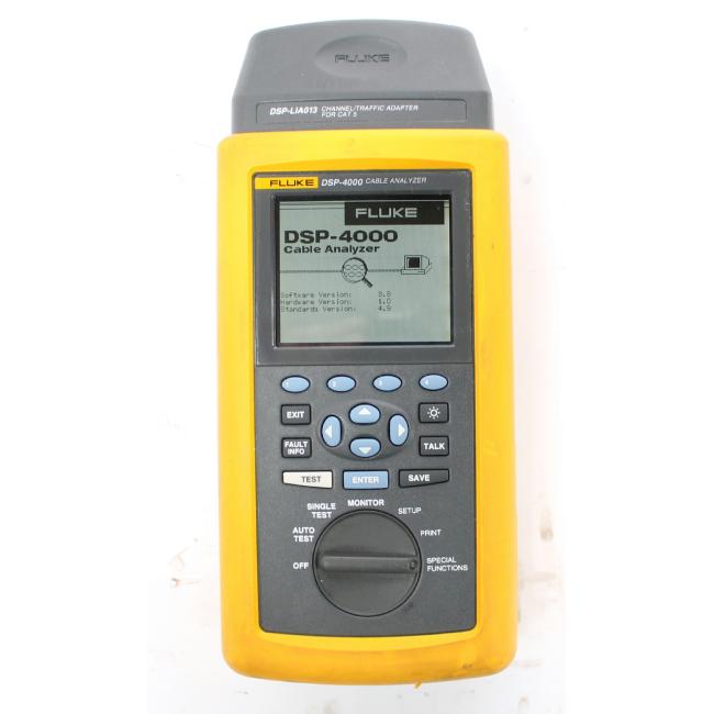 Fluke DSP-4000 Cable Analyzer With DSP-LIA012 Channel Adapter