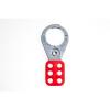 Loto-Lok Lockout Hasp, HSP-PMH-38R, Steel, 38MM, Red